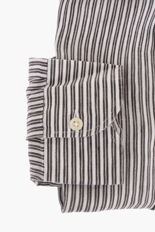 ID Pinstriped Cotton Shirt with Breast-pocket