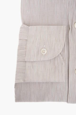Pinstriped Linen Blend Shirt