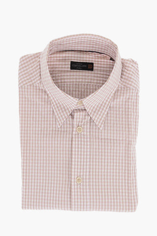 ID Camicia in Cotone Stretch con Motivo Gingham
