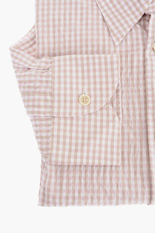 ID Camicia in Cotone Stretch con Motivo Gingham