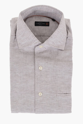 ID Linen Blend Shirt with Breast-pocket