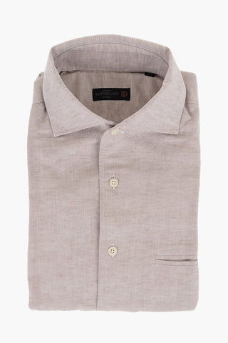 ID Hopsack Cotton Shirt with Breast-pocket
