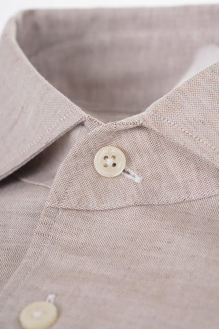 ID Hopsack Cotton Shirt with Breast-pocket