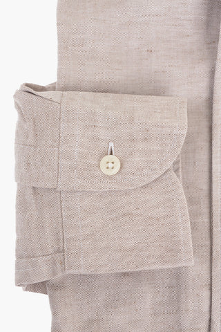 ID Hopsack Cotton Shirt with Breast-pocket