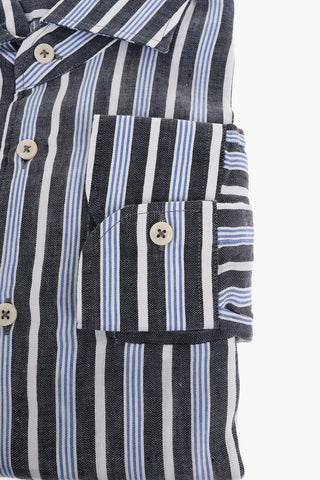 ID Balanced Stripe Cotton Shirt