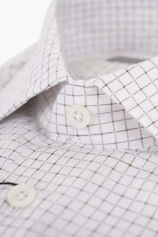 Pin Checked Cotton Shirt