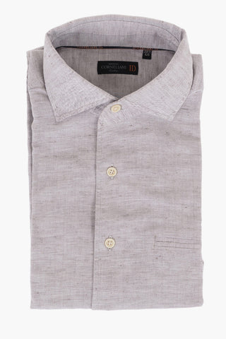 ID Linen Blend Shirt with Breast-pocket