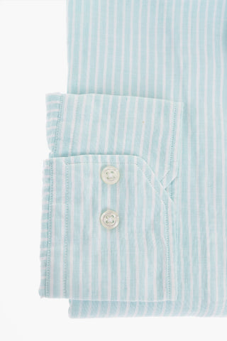 ID Awning Striped Linen Blend Shirt