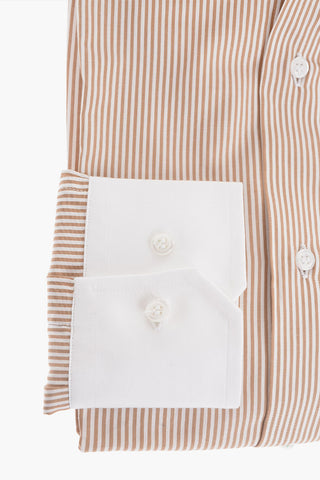 Awning Striped Cotton Shirt with Contrasting Details
