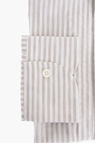 Camicia in Misto Lino a Righe Awning