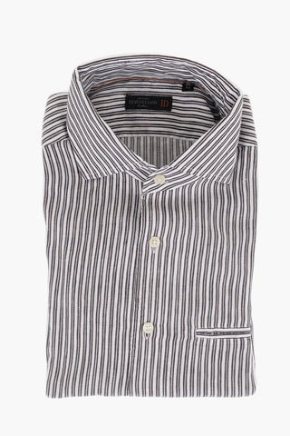 ID Balanced Stripe Linen Blend Shirt