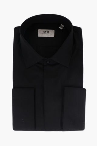 CC COLLECTION Popeline Cotton Shirt with Cuffs