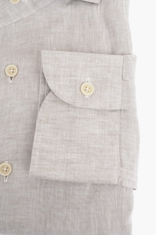ID Camicia in Lino con Taschino a Filo