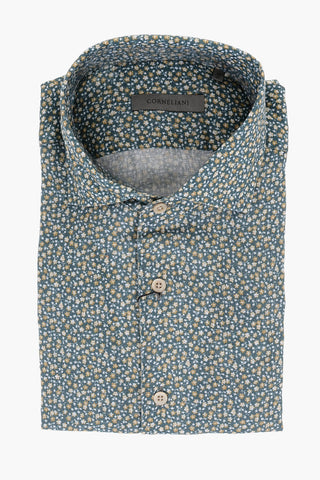 Floral Patterned Linen Shirt