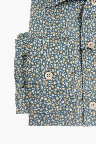 Floral Patterned Linen Shirt