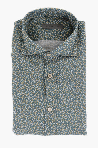Floral Patterned Linen Shirt