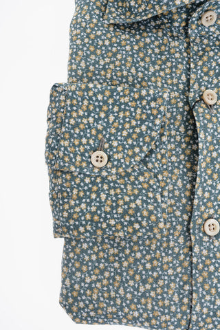 Floral Patterned Linen Shirt