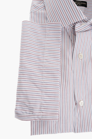 Pinstriped Popeline Cotton Shirt
