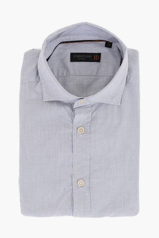 ID Pinstriped Cotton Blend Shirt