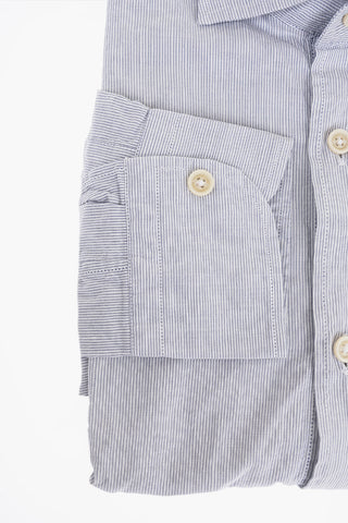ID Pinstriped Cotton Blend Shirt