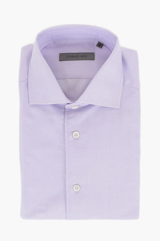 Popeline Cotton Shirt with Standard Collar