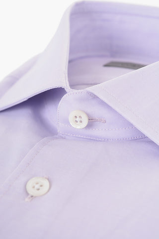 Popeline Cotton Shirt with Standard Collar