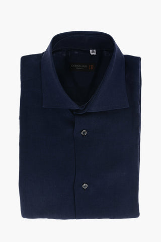 ID Camicia in Lino a Maniche Corte
