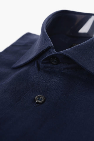 ID Camicia in Lino a Maniche Corte