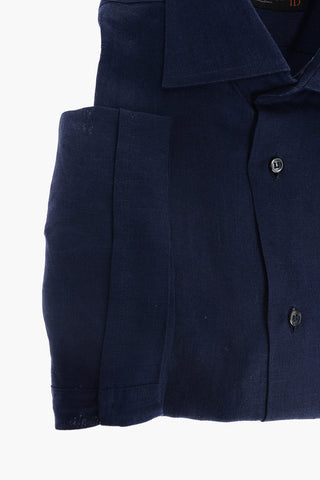 ID Camicia in Lino a Maniche Corte