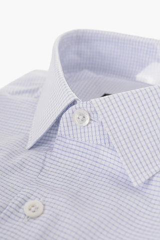 Pin Check Cotton Slim Fit Shirt