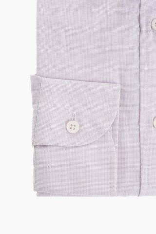Micro Pin Checked Cotton Shirt
