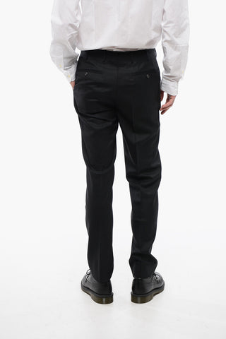 TREND Pantaloni in Lana Vergine Extrafine con Chiusura Nascosta