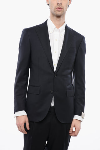 Virgin Wool Blazer LEADER with Classic Lapel