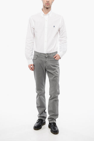 ID Slim LAZISE Denims with Ton-sur-ton Embroidery