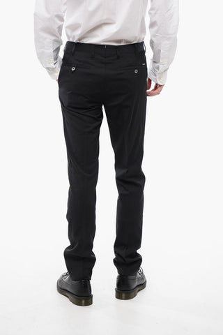 Pin Check Patterned ACADEMY Virgin Wool Pants