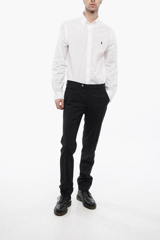 Pin Check Patterned ACADEMY Virgin Wool Pants