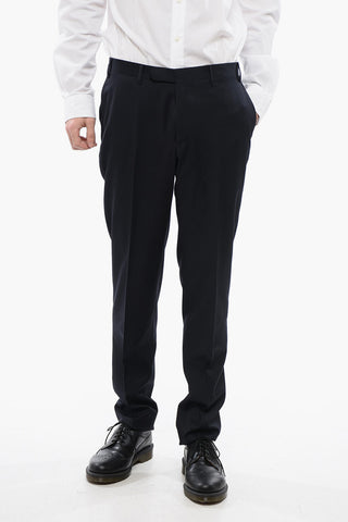 CC COLLECTION 4-Taschen-Hose aus Schurwolle mit Gürtelschlaufen