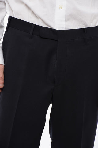 CC COLLECTION 4-Taschen-Hose aus Schurwolle mit Gürtelschlaufen