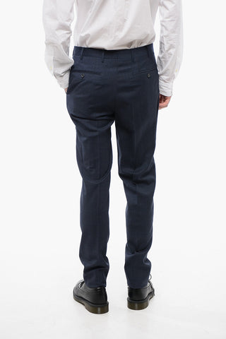 CC COLLECTION Virgin Wool Pants with Check Pattern
