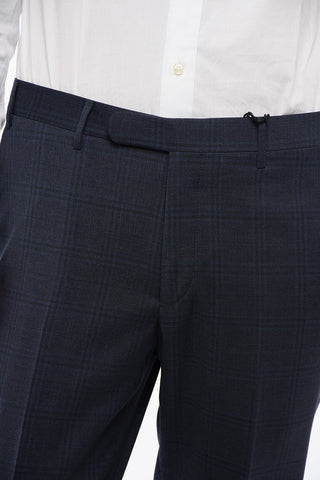 CC COLLECTION Virgin Wool Pants with Check Pattern
