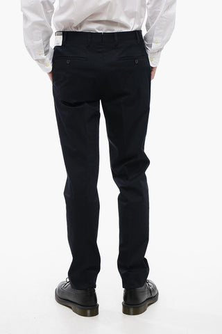 Stretch Cotton Chino Trousers LEADER with Belt Loops