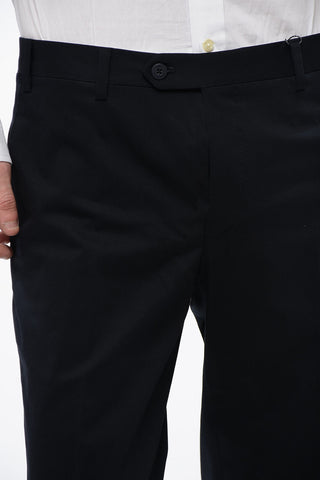 Stretch Cotton Chino Trousers LEADER with Belt Loops
