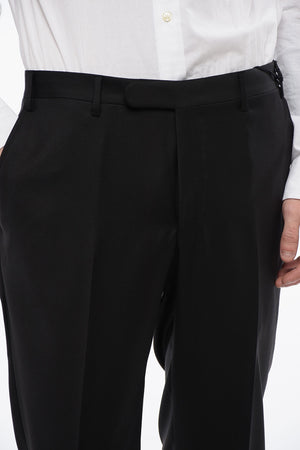 CC COLLECTION Pantaloni 4 Tasche in Lana Vergine con Passanti