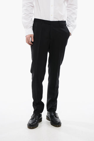 CC COLLECTION Virgin Wool REFINED Pants with Flush Pockets