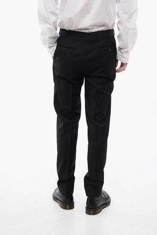 CC COLLECTION Virgin Wool REFINED Pants with Flush Pockets