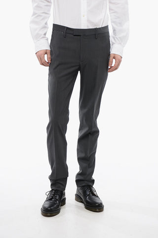 ROAD TO EXCELLENCE Stretch Virgin Wool Pants
