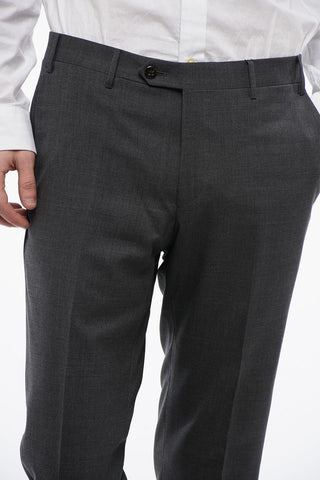 Virgin Wool Tapered-fit Pants