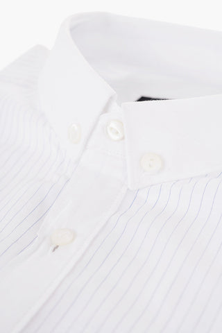 TREND Short-sleeved Cotton Shirt with Butto-down Collar