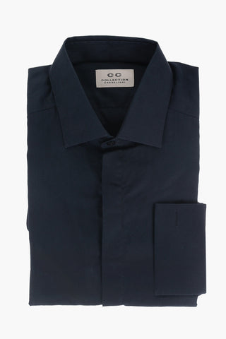 CC COLLECTION Popeline Cotton Shirt with Cuffs