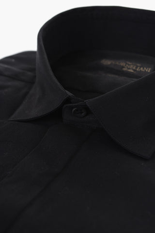 Cotton Blend Slim Fit Shirt with Cuffs
